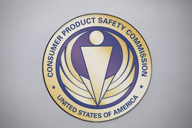 Signage is seen outside of the U.S. Consumer Product Safety Commission in Rockville, Maryland, U.S., August 31, 2020. REUTERS/Andrew Kelly/File Photo