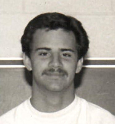 Stephen Stanko is pictured as a younger man.