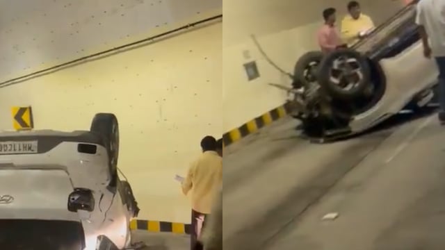 Mumbai: Car Overturns in Coastal Road’s Tunnel