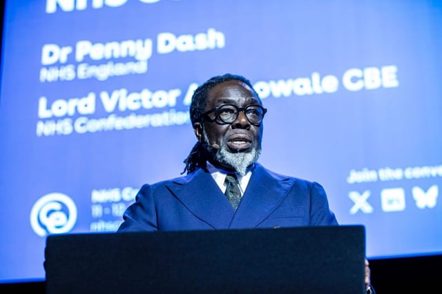 Lord Victor Adebowale, chair of the NHS Confederation, has slammed racial inequalities in the health service. (Picture: NHS ConfedExpo/PA)