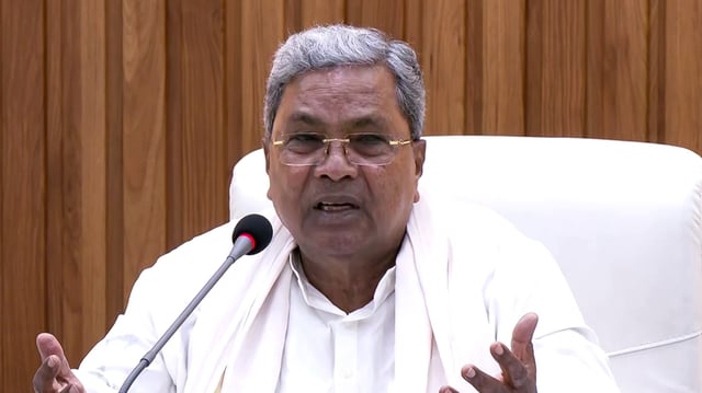 Karnataka Chief Minister Siddaramaiah. 