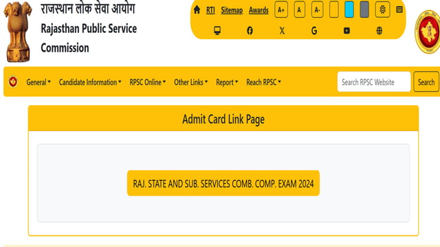 RPSC RAS Mains Admit Card 2025 released at rpsc.rajasthan.gov.in, download link