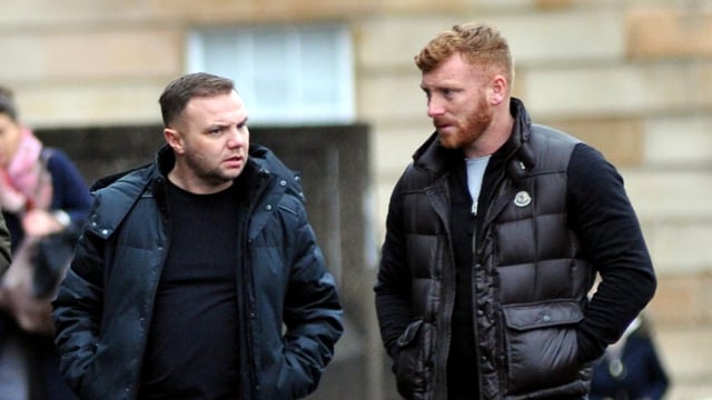 Eddie Lyons Jr, left, and Ross Monaghan were shot at an Irish bar in the Costa del Sol