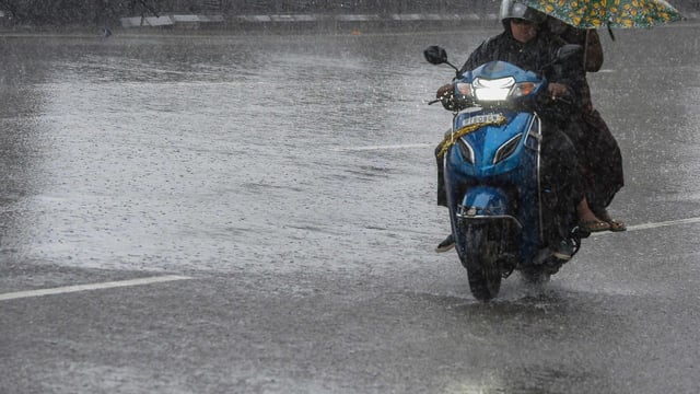 Mangaluru saw heavy down pour on Saturday