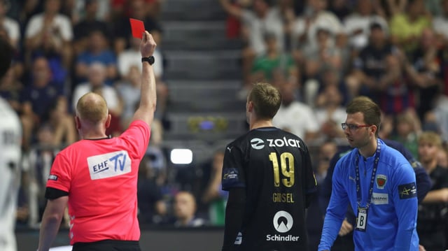 Die Szene des Spiels: Gidsel muss nach 8:23 Minuten runter