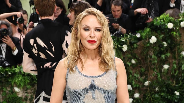 Australian pop star Kylie Minogue during Met Gala.