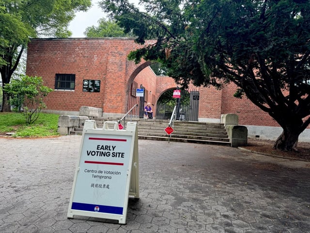 Early voting site located at 776 Lorimer St. in Brooklyn on Saturday, July 14, 2025. (Rebecca White/New York Daily News)