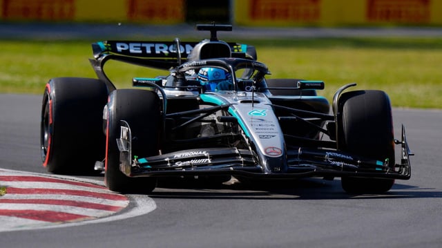 George Russell im Mercedes beim Qualifying in Montreal