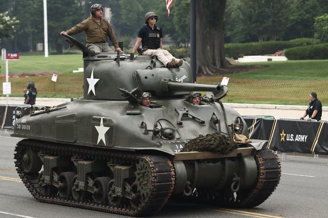 An M4 Sherman tank
