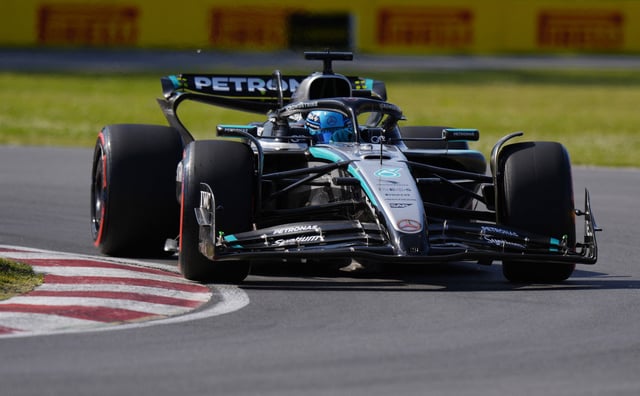 George Russell en pole à Montréal.
