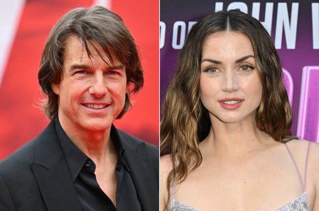 Tom Cruise and Ana de Armas. (Getty Images)