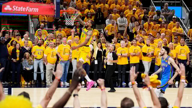 The Thunder have beaten the Pacers in four of their last six games.