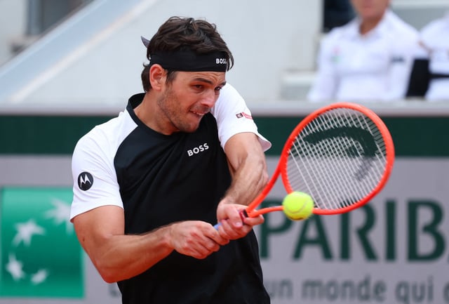 Tennis - French Open - Roland Garros, Paris, France - May 26, 2025 Taylor Fritz of the U.S. in action during his first round match against Germany's Daniel Altmaier REUTERS/Denis Balibouse/File Photo