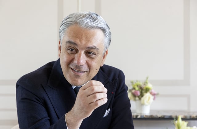 Luca de Meo (ici, le 2 mai, interviewé par Le Figaro à l’Automobile Club de France) avait été recruté début 2020 chez Seat.