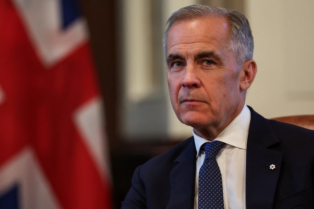 Canada's Prime Minister Mark Carney attends a bilateral meeting with Britain's Prime Minister Keir Starmer (not pictured), before the start of the G7 summit, at Parliament Hill in Ottawa, Ontario Canada, June 15, 2025. REUTERS/Suzanne Plunkett/Pool
