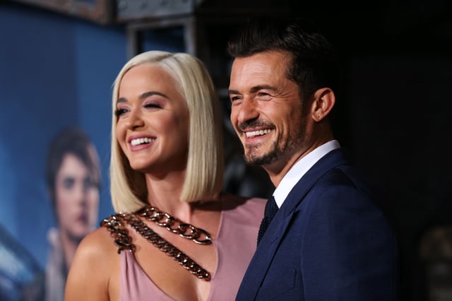 HOLLYWOOD, CALIFORNIA - AUGUST 21: Katy Perry and Orlando Bloom attend the LA premiere of Amazon&#39;s &#34;Carnival Row&#34; at TCL Chinese Theatre on August 21, 2019 in Hollywood, California. (Photo by Phillip Faraone/Getty Images)