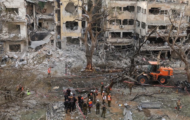 Tel Aviv was once again a main focus of the Iranian assault