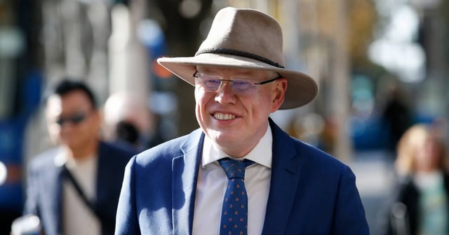 Kiama MP Gareth Ward outside the Downing Centre on the first day of his trial on May 26. Picture by Anna Warr