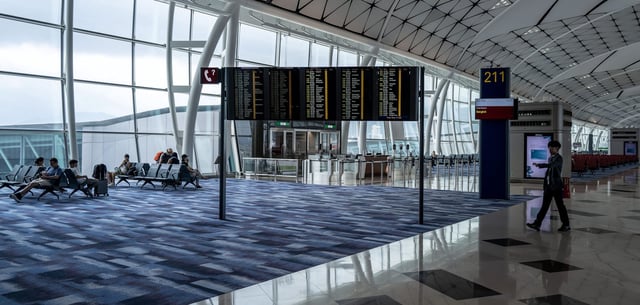 Flughafen in Hongkong