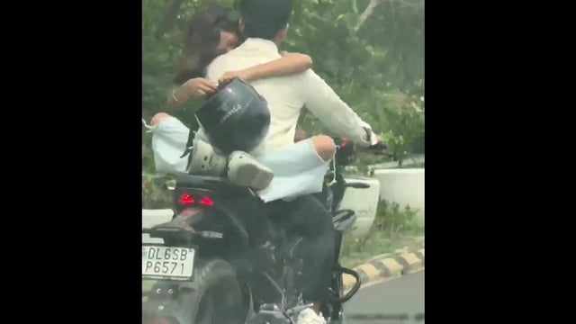 Noida traffic police issued the challan on Sunday at around 1:46 pm.