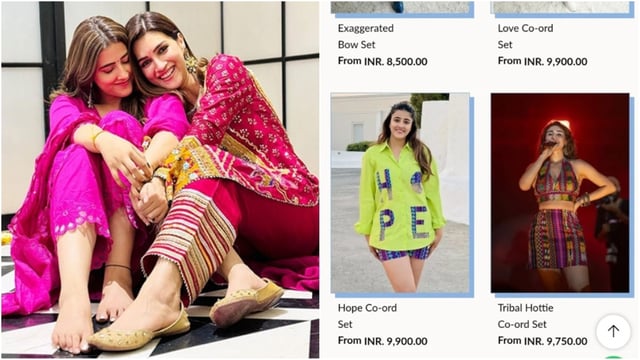 Kriti Sanon's sister Nupur Sanon launched her clothing label last year in June. 