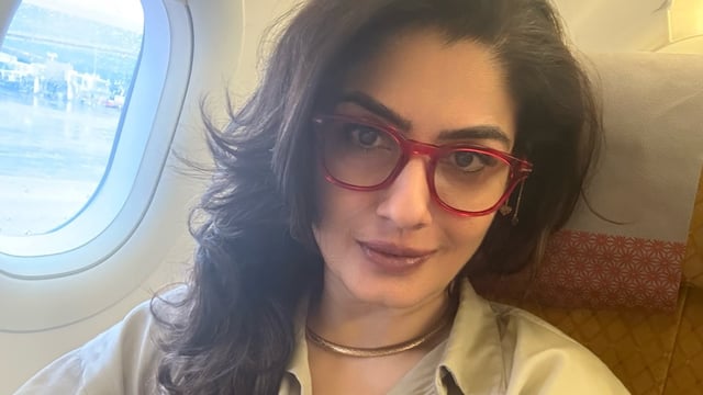 Raveena also shared several images of herself inside the plane and a picture of her boarding pass.