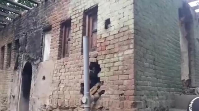 The old mosque in the Langate area of Kupwara district where the blast occurred on Monday.
