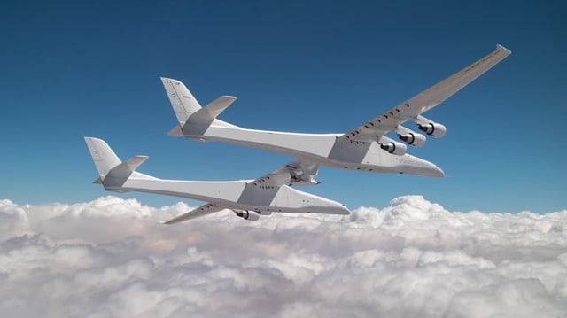 Stratolaunch's Roc aircraft carrying Talon-A2.