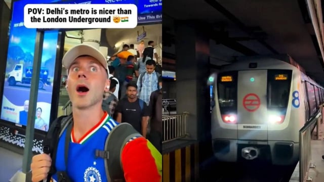 UK Vlogger Surprised To See Delhi Metro, Feels It Is Better Than London Metro