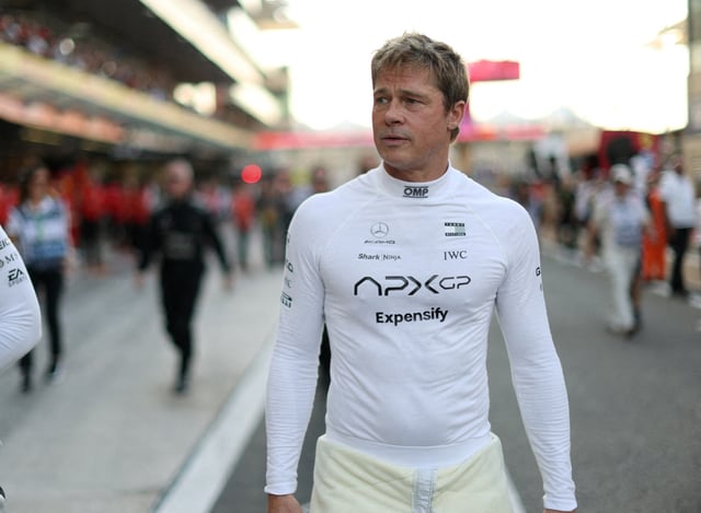 Formula One F1 - Abu Dhabi Grand Prix - Yas Marina Circuit, Abu Dhabi, United Arab Emirates - December 8, 2024  Hollywood actor Brad Pitt is seen before the race REUTERS/Hamad I Mohammed/File Photo