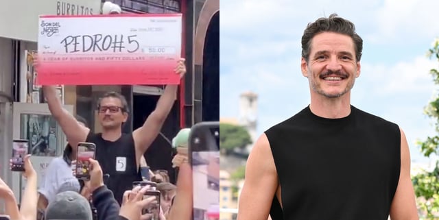 George Gountas, aka Pedro number five, won the Pedro Pascal lookalike contest. (Instagram/@jameskleinmann/Getty)