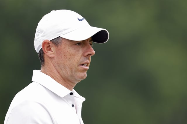 Rory McIlroy of Northern Ireland walks from the third tee during the final round of the 125th U.S. OPEN at Oakmont Country Club on June 15, 2025 in Oakmont, Pennsylvania.