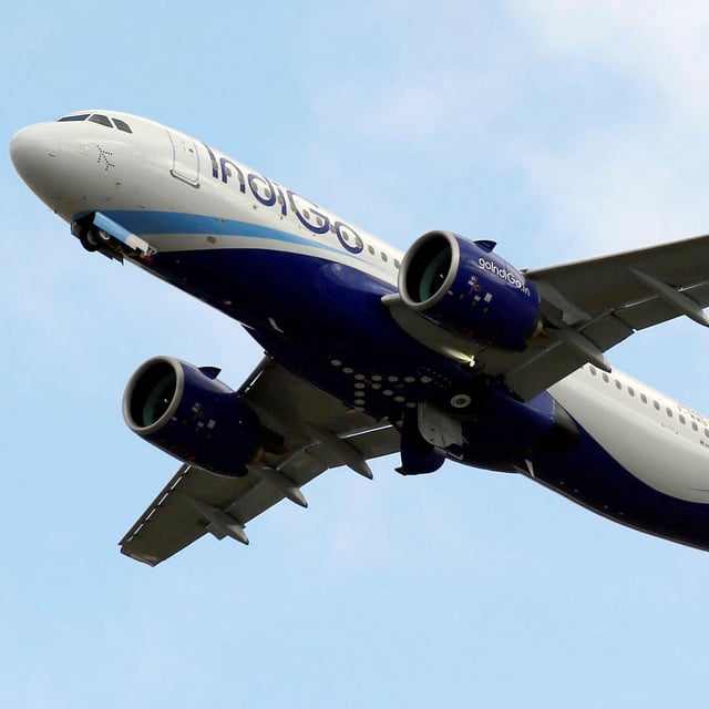 An IndiGo Airlines Airbus A320 aircraft in 2017. Saudi leasing company AviLease said on Monday it ordered 30 Airbus A320neo single-aisle jets and 10 A350 freighters in its first direct deal with Airbus.