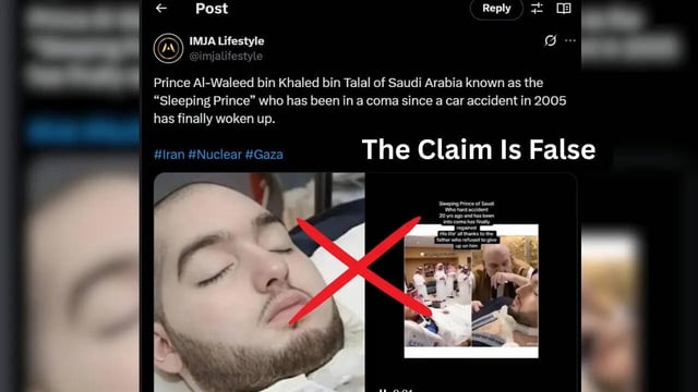 'Sleeping Prince' Of Saudi Arabia Has Woken Up From Coma – The Claim Is Untrue