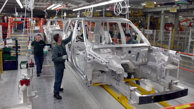 The Range Rover is designed and built at the company’s plant in Solihull