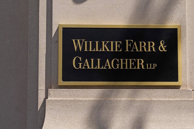 The offices of the law firm Willkie Farr & Gallagher LLP in Washington, D.C.