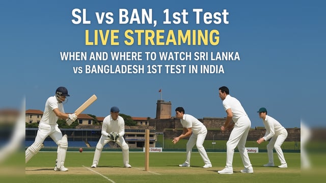 SL vs BAN, 1st Test Live Streaming