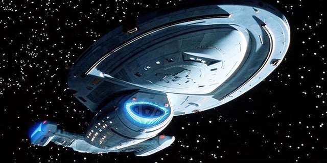 The eponymous vessel of &#34;Star Trek: Voyager&#34;.