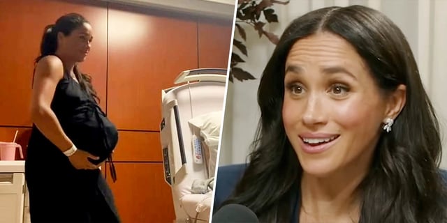 Meghan Markle's baby momma dance and talking to Emma Grede about her viral delivery room dance.