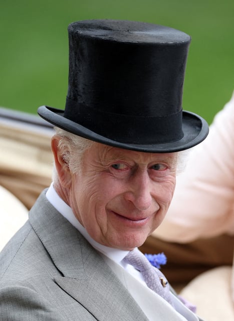 Horse Racing - Royal Ascot 2024 - Ascot Racecourse, Ascot, Britain - June 22, 2024 Britain's King Charles during the Royal procession ahead of the races Action Images via Reuters/Andrew Boyers/File Photo