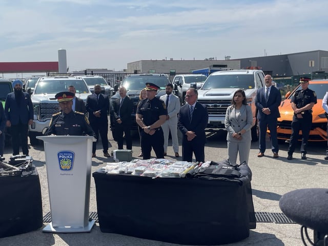 Peel Regional Police press conference into Project Outsource on June 16, 2025.