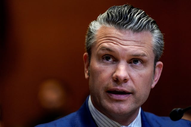 U.S. Defense Secretary Pete Hegseth attends a Senate Appropriations Committee hearing on U.S. President Donald Trump's budget request for the Department of Defense, on Capitol Hill in Washington, D.C., U.S., June 11, 2025. REUTERS/Elizabeth Frantz/File Photo