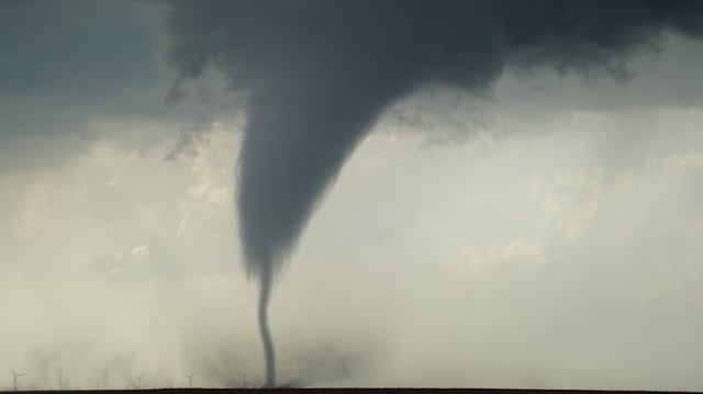A tornado was spotted in Nisswa, Minnesota on Monday