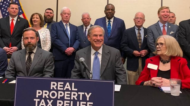 Governor Greg Abbott signed three property tax exemption bills into law on Monday, June 16 at Robson Ranch in Denton County.