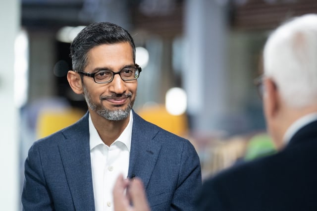 Sundar Pichai, chief executive officer of Alphabet Inc., may be hunting for a new human-in-the-loop service provider after Meta makes a multibillion-dollar move.