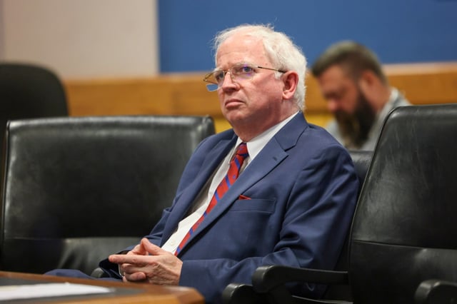 Attorney John Eastman faces legal challenges over his role trying to overturn the 2020 election. (Jason Getz/Atlanta Journal-Constitution via AP, Pool)