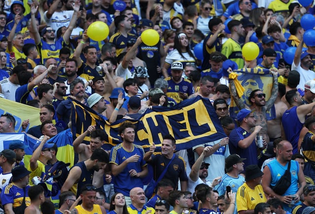 Soccer Football - FIFA Club World Cup - Group C - Boca Juniors v Benfica - Hard Rock Stadium, Miami Gardens, Florida, U.S. - June 16, 2025  Boca Juniors fans REUTERS/Hannah Mckay
