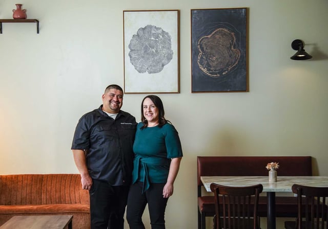 Chef Thomas Bille and his wife, Elizabeth Bille, at Belly of the Beast in Spring.