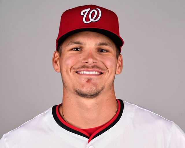 FILE - This is a 2025 photo of Brady House of the Washington Nationals baseball team. This image reflects the Nationals' active roster as of Friday, Feb. 21, 2025, when this image was taken. (AP Photo/Jeff Roberson, File)