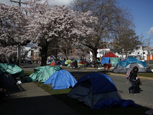 File photo: Pandora Avenue in downtown Victoria on March 25, 2020. 